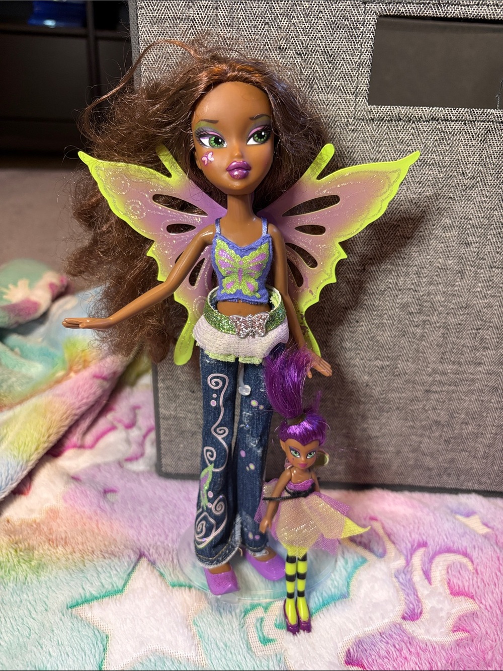 Bratz Fashion Pixiez Sasha 2007 w/ Wings & Mini Pixie Near Complete RARE